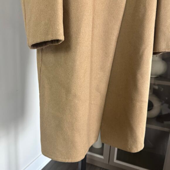 Vince One Button Long Coat NEW Wool Blend Camel Tan Size 1X - Picture 5 of 7